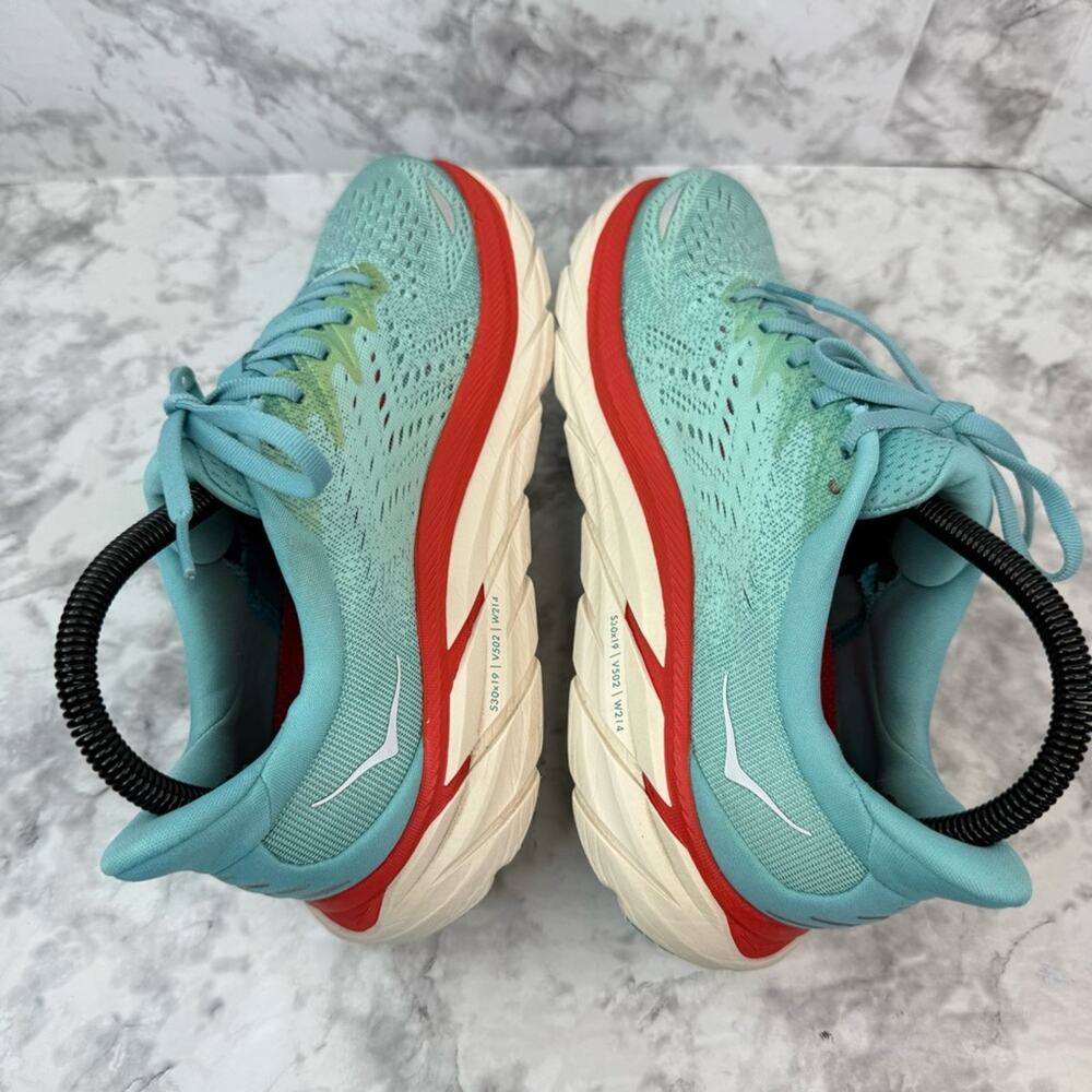 HOKA One One HOKA Clifton 8 Aquarelle Running Training Shoes Women’s Sz 7 - Picture 5 of 12